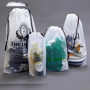 Frosted Poly Drawstring Bags
